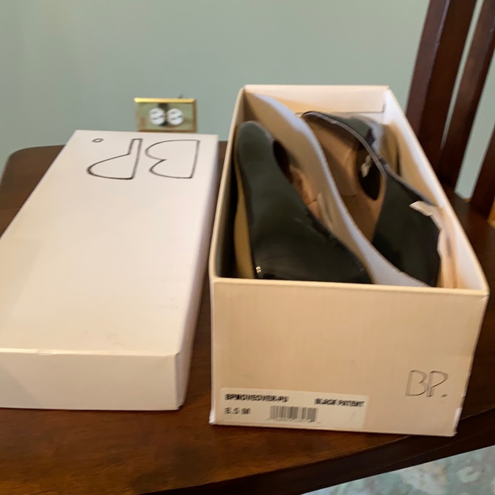 Black patent flats from Nordstrom